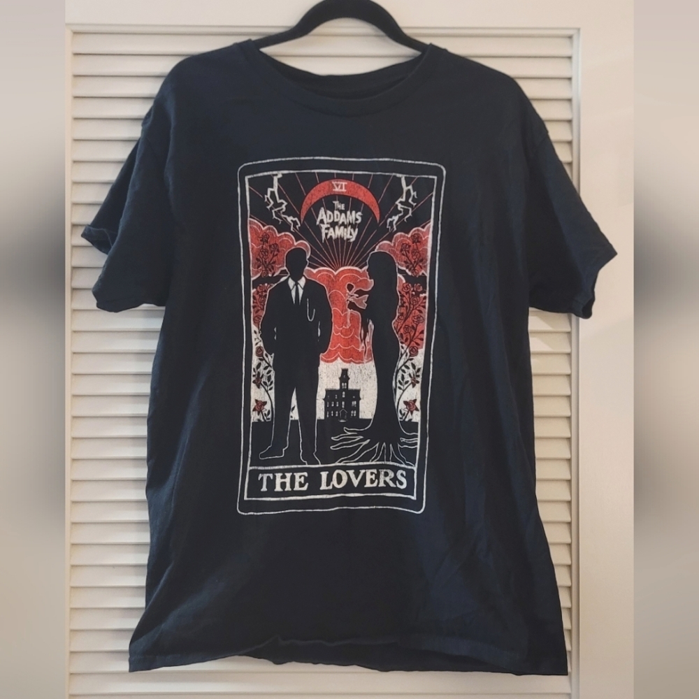 The Addams Family Short-Sleeve 100% Cotton Graphic T-Shirt